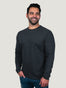 Charcoal Long Sleeve Crew Neck T-Shirt | Fresh Clean Threads UK