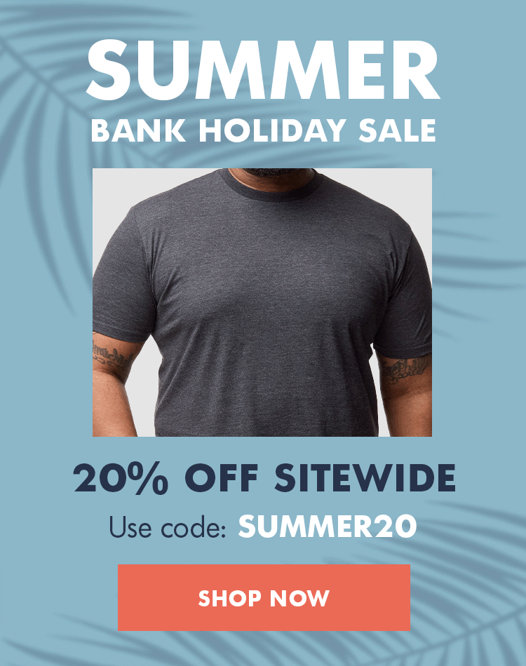 2025 Summer Bank Holiday Sale - 20% Off Sitewide, Code: SUMMER20
