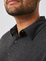 Charcoal Performance Polo Perfect Collar | Fresh Clean Threads UK