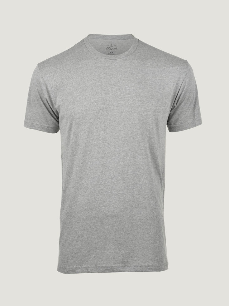 Heather Grey Crew Neck | Fresh Clean Threads UK