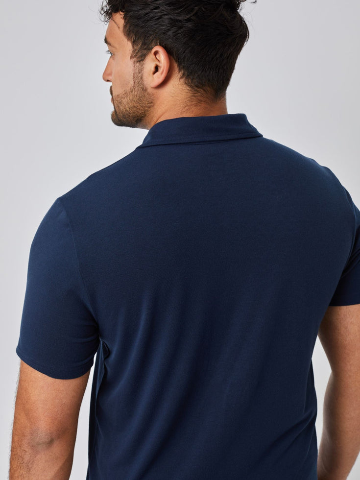 Navy Performance Polo Activewear | Fresh Clean Threads