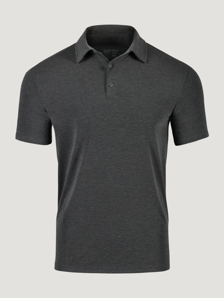 Charcoal Performance Polo | Fresh Clean Threads UK