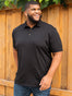 Black Torrey Polo | Fresh Clean Threads UK