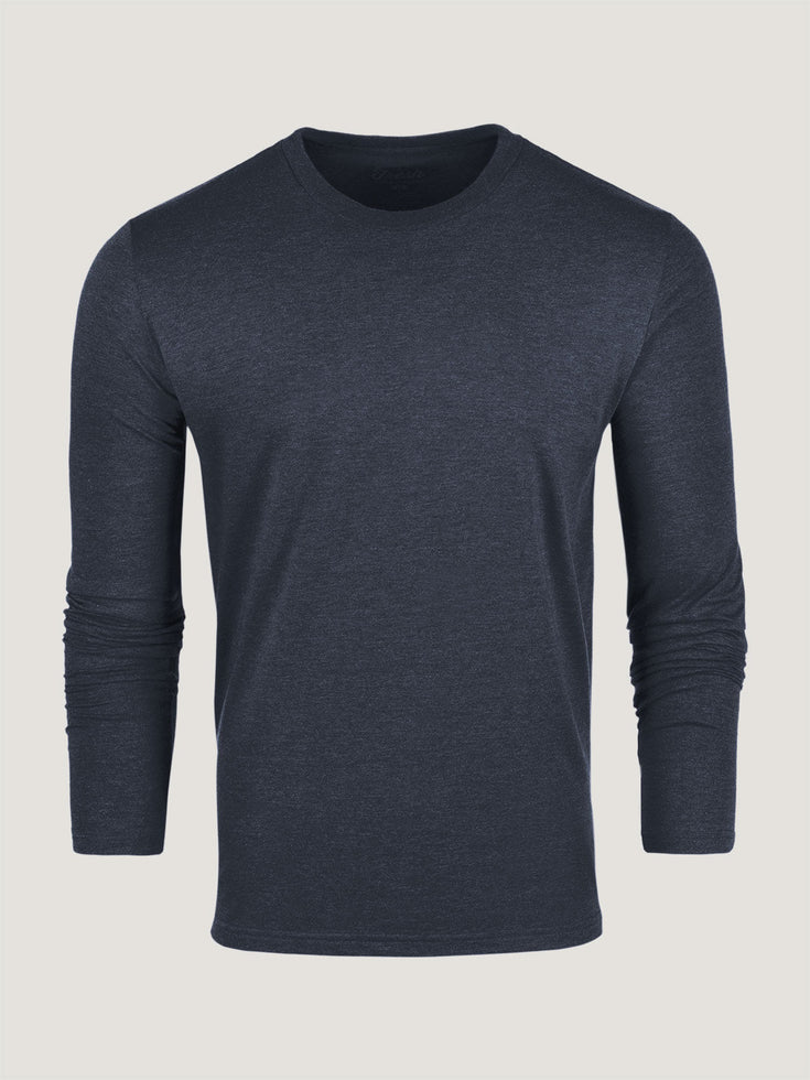 Navy Long Sleeve Crew Neck | Fresh Clean Threads UK